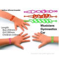 Hollow silicone bracelet, tattoo silicone wristband